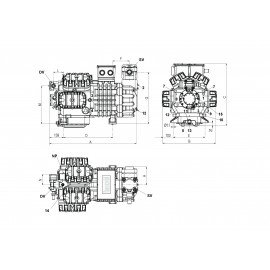 Compressore semiermetico frascold  W40 142Y