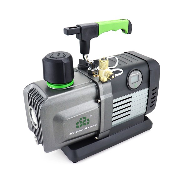 Pompe à vide ST-4BM 127 L/min à double étage sans balais avec électrovanne et vacuomètre