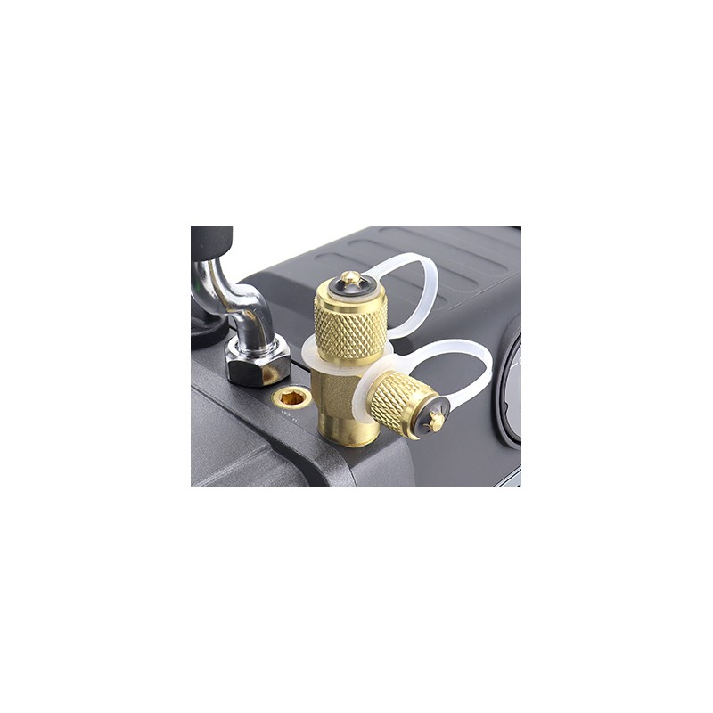 Pompa del vuoto ST-4BM 127 L/min doppio stadio con valvola solenoide e vacuometro