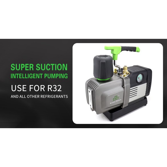 Pompe à Vide ST-12BM 340 L/min Double Étape Brushless avec Vanne Solénoïde et Manomètre