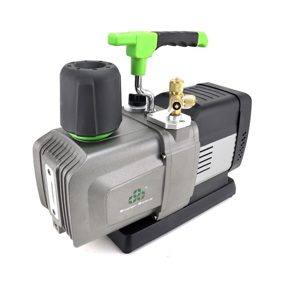 Pompe à vide ST-15BM 425 L/min à double étage sans balais avec électrovanne et vacuomètre