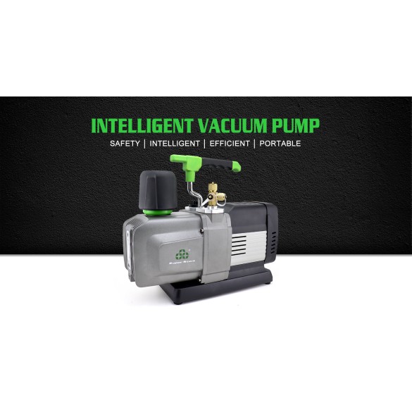 Pompe à Vide ST-15BM 425 L/min Double Étape Brushless avec Valve Solénoïde et Manomètre