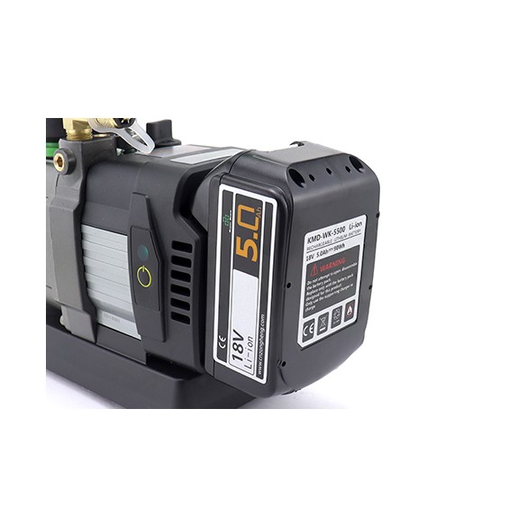 Pompe à vide ST-2BMC 70 L/min à double étage sans balais à batterie avec électrovanne et vacuomètre