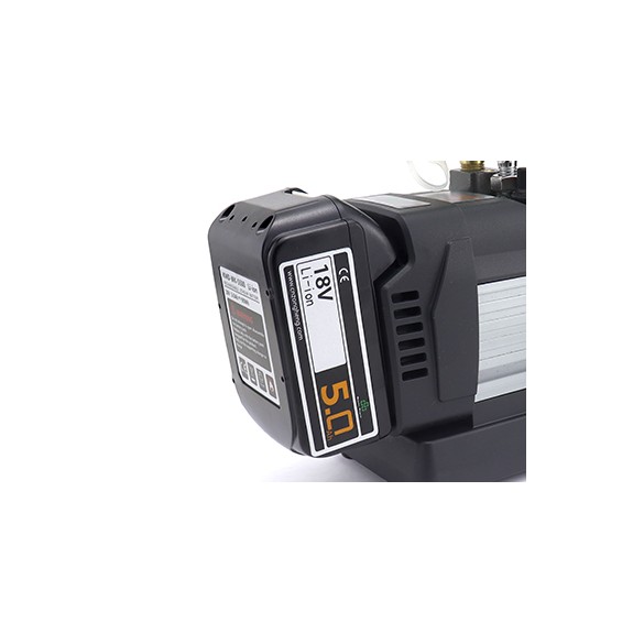 Pompe à Vide ST-2BMC 70 L/min Double Étape Brushless à Batterie avec Vanne Solénoïde et Manomètre