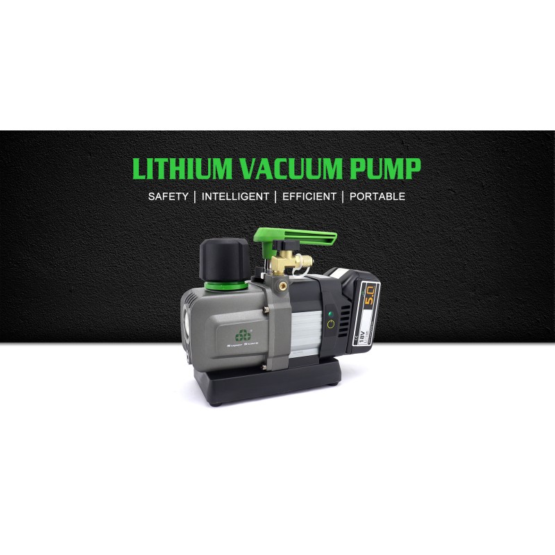 Pompa del vuoto ST-2BMC 70 L/min doppio stadio brushless con vacuometro e valvola solenoide