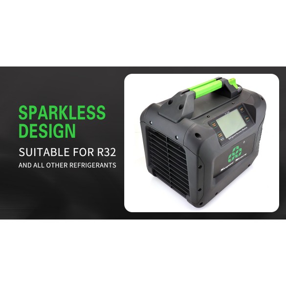 Unità di Recupero Refrigerante Digitale ST-520D con motore brushless DC per R32 e altri refrigeranti.