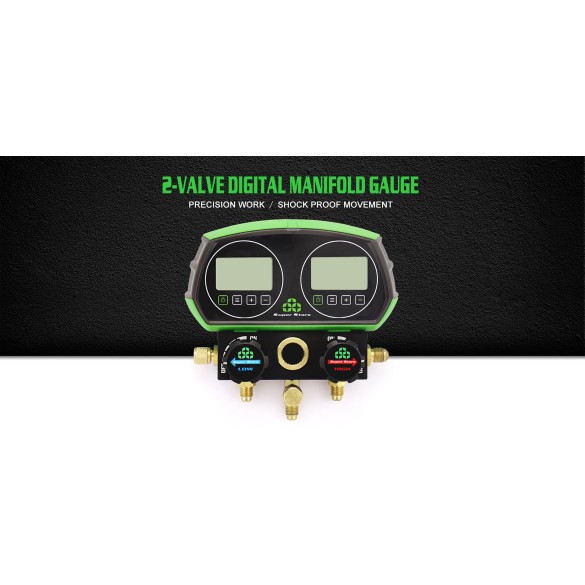 Manomètre Numérique ST-B268D 2-Vannes pour HVAC/R – Manifold Professionnel