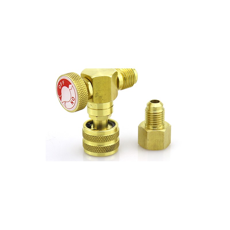 Rubinetto premivalvola ST-VB1 F-1/4″ × M-1/4″ SAE per sistemi HVAC/R