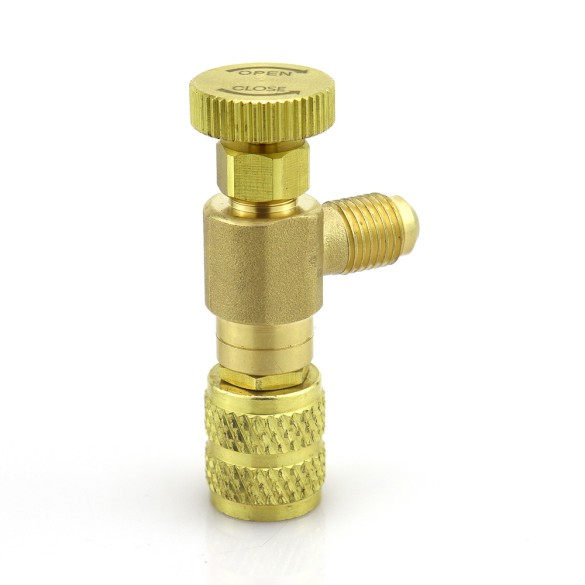 Robinet Prévalve ST-VC1 F-1/4″ SAE × M-1/4″ SAE d'Interception pour Charge Réfrigérante – HVAC/R