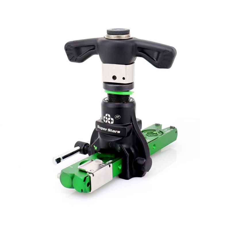 Flangia Tubi a Cricchetto ST-R806FT-L per HVAC con tagliatubi e sbavatore integrati.