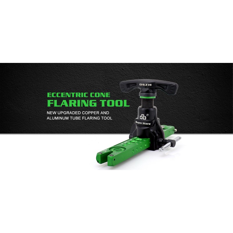 Flangiatubi a cono eccentrico ST-809AM 2 in 1 per HVAC in pollici e millimetri.