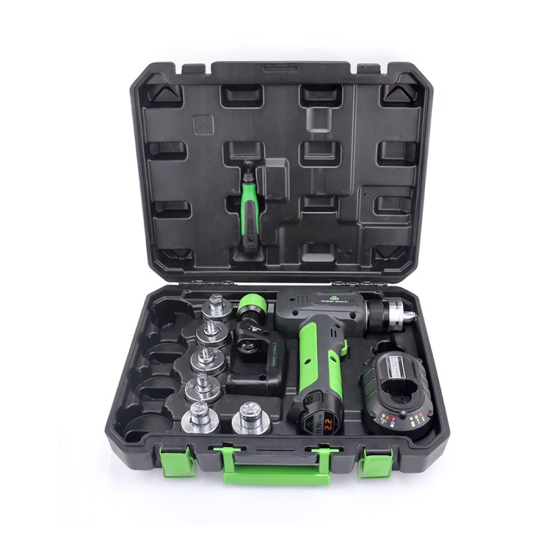 Espansore tubazioni elettrico a batteria litio ST-300A per HVAC e refrigerazione.