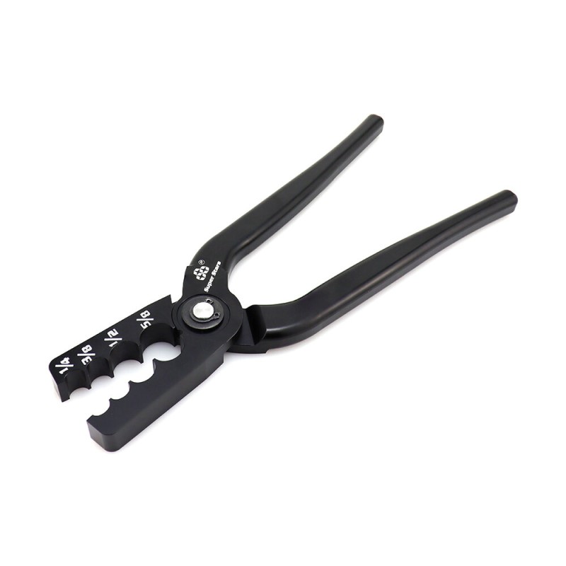 Attrezzo per tubi in rame con misure per taglio preciso in impianti HVAC.