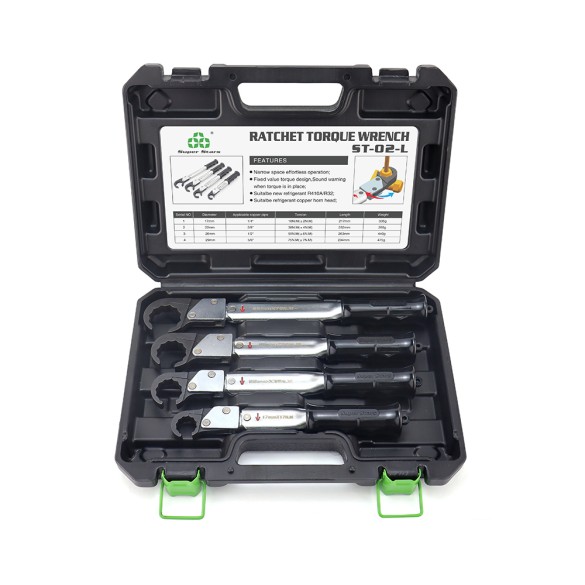 Set de Clés Dynamométriques ST-02-L – Outils pour HVAC/R