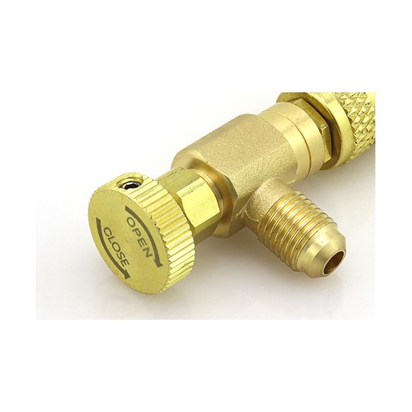 Robinet Prémisse ST-VC2 F-5/16″ SAE × M-1/4″ SAE d'Interception pour Charge de Réfrigérant – HVAC/R