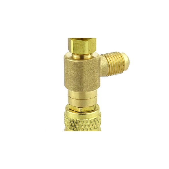 Robinet Prémisse ST-VC2 F-5/16″ SAE × M-1/4″ SAE d'Interception pour Charge de Réfrigérant – HVAC/R