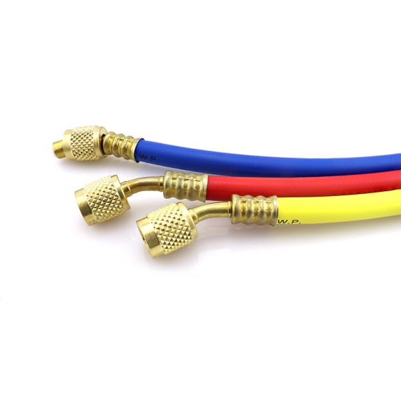 Set de 3 Tubes de Recharge de Réfrigérant CT-372-RYB-H 180 cm 1/4″ × 5/16″ SAE – HVAC/R
