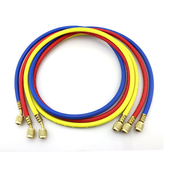 Set de 3 Tubes de Recharge de Réfrigérant CT-372-RYB-H 180 cm 1/4″ × 5/16″ SAE – HVAC/R