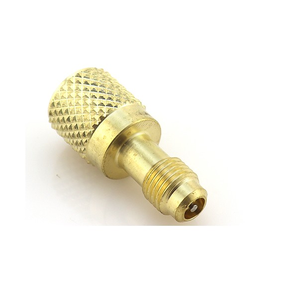 Adaptateur AD-98 F-1/4″ × M-5/16″ SAE Rotatif avec Noyau et Dépresseur – HVAC/R