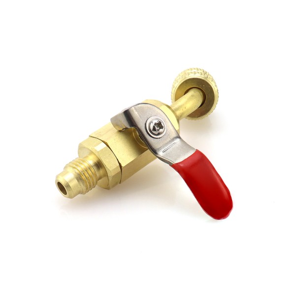 Valvola Rubinetto BV453 F-5/16″ SAE 45° × M-1/4″ SAE per impianti HVAC/R