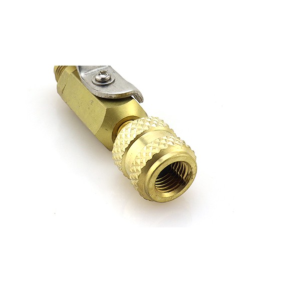 Valvola Rubinetto BV454 F-5/16″ SAE 45° per sistema HVAC/R in ottone.