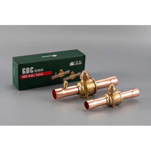 Vanne à Boule HBC-12V Ø12 mm 1/2 ODF à Souder avec Porte de Charge 1/4 SAE