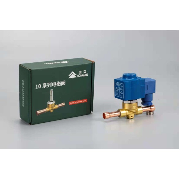 Valvola Solenoide Hongsen 1068-3 3/8 ODF Ø10 mm a Saldare Servo-Operated Normalmente Chiusa (NC) – Serie 10
